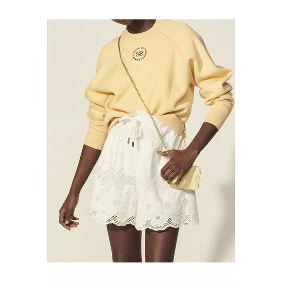 Sandro Adam Embroidered Lace Shorts - Picture 1 of 5